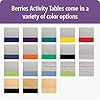 Jonti-Craft Berries 6403JCE114 Rectangle Activity Table, E-Height (15"-24" Adjustable Height), 24" x 48", Gray/Orange/Gray #2