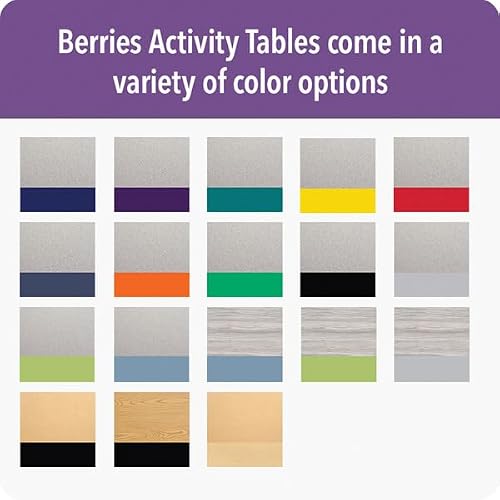 Berries Activity Table, 36" Diameter, Maple/Maple/Camel #TOP2