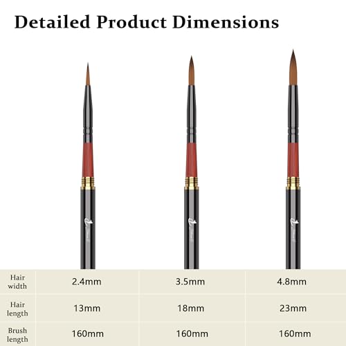 Yihuale AB-129 Travel Watercolor Brushes thumb #2