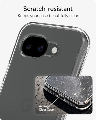 Image of ZAGG Crystal Palace Google Pixel 10a Case - 13ft Drop Protection, Crystal Clear Protective Phone Cover, Graphene Reinforced, Anti-Yellowing Technology, Slim Minimalist Design, Wireless Charging