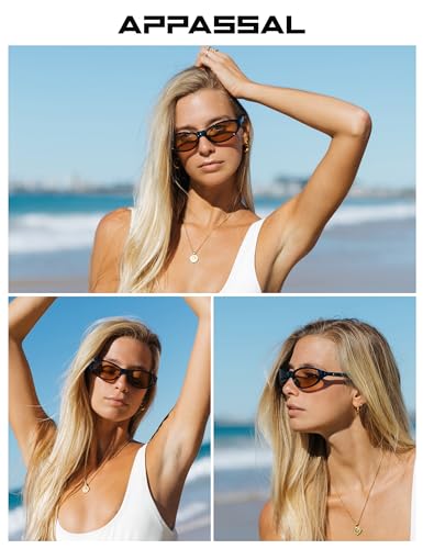 Retro Y2K Wraparound Oval Sunglasses for Women Men Trendy Sporty Shades UV Protection AP37413
