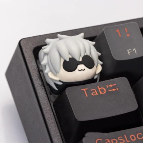 KEYOTIM Tecla 3D, tapa de teclado, tecla Hot Key R4 Cherry, teclas personalizadas para juegos, base de maquinaria para ESC Key Stormtrooper, película clásica, Satoru Gojo (Star-8)