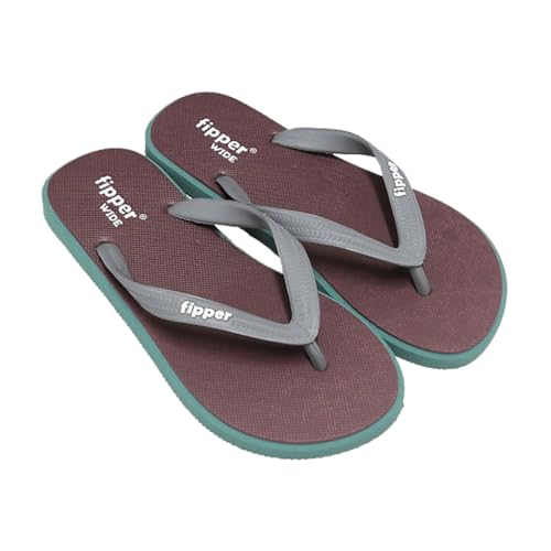 [�t�B�b�p�[] ���C�h �r�[�`�T���_�� �����Y �ɂ��Ȃ�FJ08-W10(MARRON/GREEN/GREY/UK10/28cm)