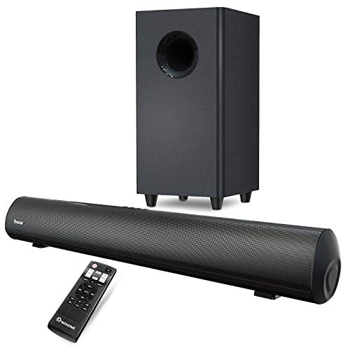 Soundbar Wohome 2.1 Channel TV Sound Bar 30-Inch with 5.25-Inch Subwoofer, Bluetooth, Remote