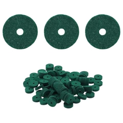 90 Pcs Piano Tuning Felt Gaskets Soft Piano Keyboard Felt Pads Pure Wool Piano Felts for Child Student Woman Man Cover
