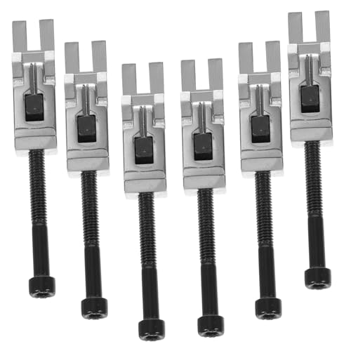 FUNOMOCYA 6 Pcs Metal Double Locking Tremolo Saddles for Guitar Silver Design Saddle Blocks