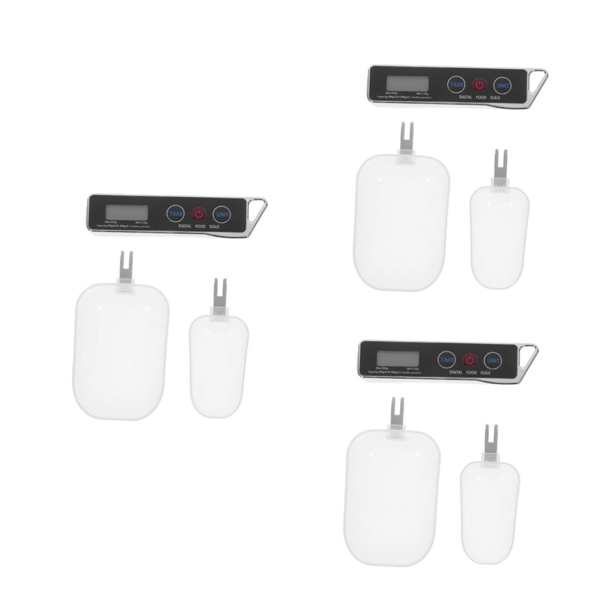 PRETYZOOM 3 Sätze Elektronische Küchenwaage Digital Spoon Scale Digitale Schaufel Präzisionswaage Mini Lebensmittelwaage Gewicht Messlöffel Mini Küchenwaage Kleiner Grammmaßstab Metall