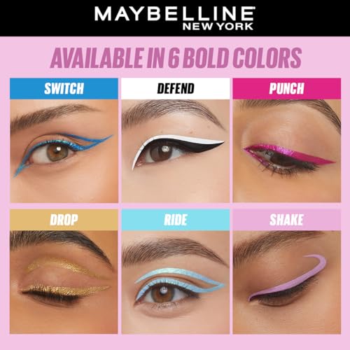 Image of Maybelline Tattoo Play Purple Longwear Liquid Eyeliner, Metallic Finish | Longwear Waterproof Eyeliner, Matte Finish
