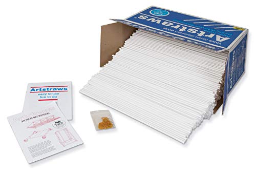 Creativity Street Artstraws Class Pack White, 6 mm