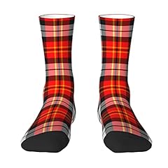 Scarlet Red Black and White Sporty Plaid
