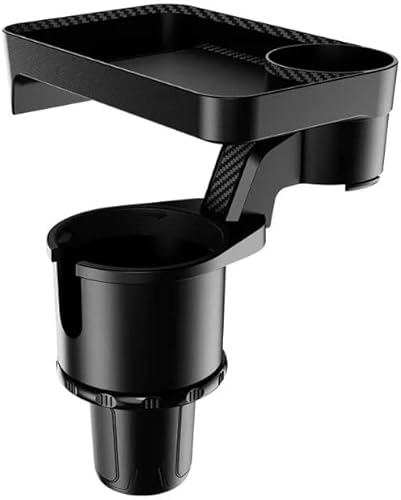 Car Cup Holder Expander Large Size for Food Trays for Eating,1 for 3 Drink Automotive Cup Holders with Hydro flasks 32/40 oz, yeti 14/24/36/46,Large Bottles Mug in 3.4" -4.0" Detachable Tray Table