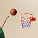 KiBcsLic Basketball Hoop Easy Installation Basketball Hoop with Net and Screws for Outdoor, Adults Diameter 45cm