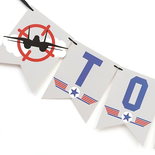 Top One Birthday Banner - Fighter Pilot Birthday Banner by EPSEED - Used condition - Image 4