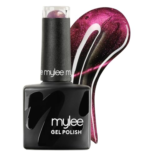 Mylee Cat Eye Gel Nail Polish 8ml [Gaia] - Magnetic Glitter Holographic UV/LED Nail Art Manicure Pedicure Professional Salon & Home Use Long Lasting & Easy to Apply Vegan & Cruelty Free