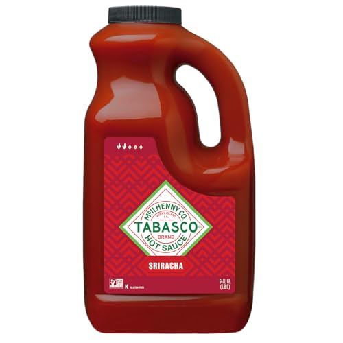 Image of TABASCO Brand Sriracha Sauce, 64 oz (Pack of 1) | Value Size Hotsauce, Rich & Bold, Preservative Free Thai-Style Sriracha for Teriyaki Sauce, Stir Fry Sauce & More