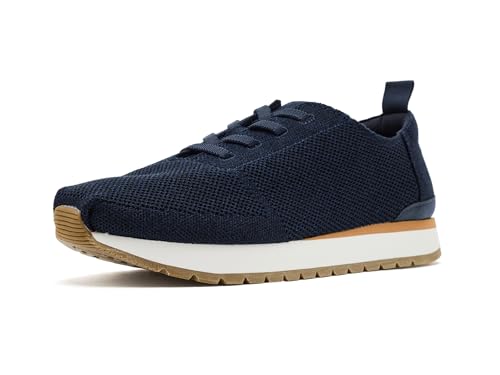 TOMS Men's Resident Plus Lace-Up Sneaker, Navy Engineered Knit, 41 EU