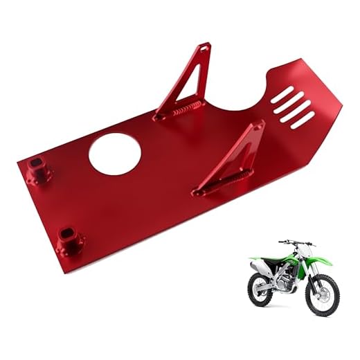 New Olym Aluminum Foot Start Engine Skid Plate for CRF50 XR50 CXF50 Red