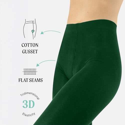 Image of CALZITALY Cotton Tights | Soft & Warm Winter Pantyhose | 100 Den | S M L XL XXL | Made In Italy |