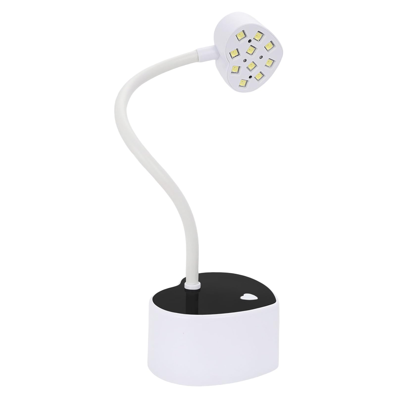 Montesy Rechargeable Nails Lamp Nails Light Quick-Drying Nails Lamp with Heart Base Nails Dryer Flexible Nails Light for Gels Na