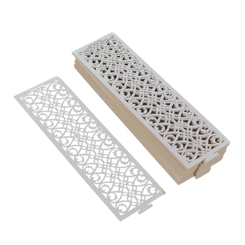 SEWACC 50pcs Castle Light Wraps Hollow Paper Candle Holders for Decor Parties Assembly Reflective Silver Design for Weddings Celebrations