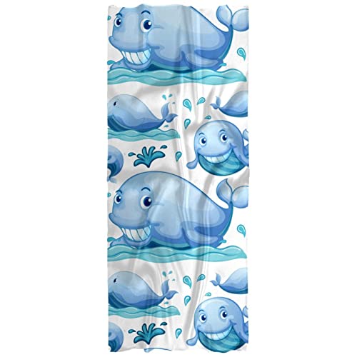 Écharpe légère femme imprimé baleine - Foulard multicolore printemps automne