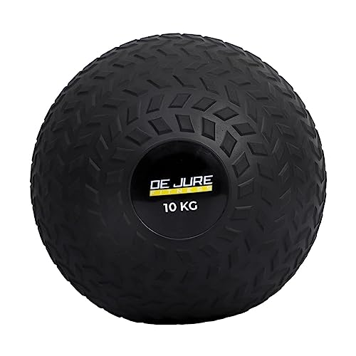 Image of DE JURE FITNESS Slam Ball 10KG for Strength Training, Crossfit & HIIT - Heavy Duty No-Bounce Medicine Ball with Textured Grip - Gym & Functional Fitness Workout Ball for Home & Commercial Use