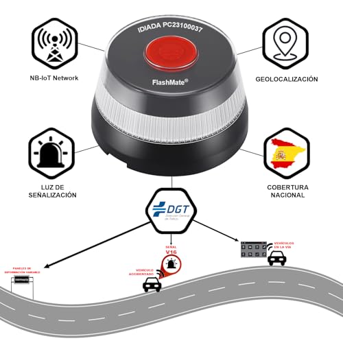 Baliza V16 geolocalizada LifeProject3003 homologada DGT 3.0
