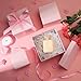 Cholemy 5 Pcs Square Nesting Boxes Decorative Gift Boxes with Lid and Ribbon Assorted Sizes Wrap for Valentine’s Day, Engagement, Anniversary, Birthday, Bridal Shower Party Gifts(Pink)