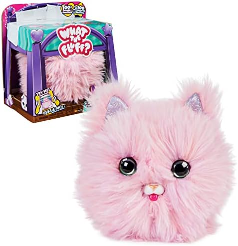 What the Fluff, Purr ‘n Fluff, Surprise Reveal Interactive Toy Pet with over 100 Sounds and Reactions, Kids Toys for Girls Ages 5 and up