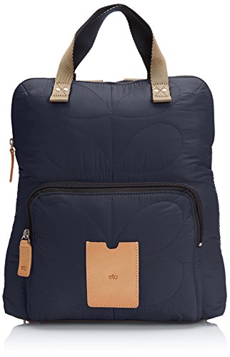 Orla Kiely Stem Quilted Nylon Backpack,Indigo,One Size