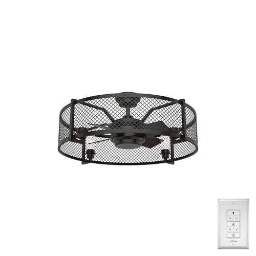 Hunter Fenec Indoor Ceiling Fan with LED Light and Remote Control, 23', Noble Bronze