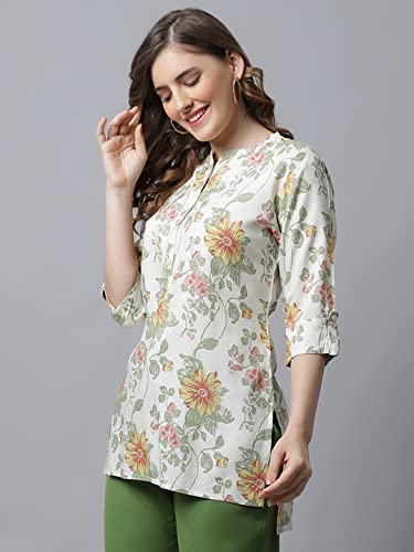 Image of Pistaa's Women's Viscose Relaxed Fit Short Kurti