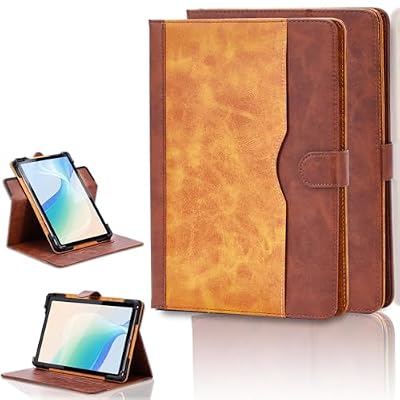 Case for Xgody T702 Pro 2023 7.0-Inch Tablet Case 360 Degree Rotation Multi-Viewing Angels PU Leather Stand Folio Cover Brown