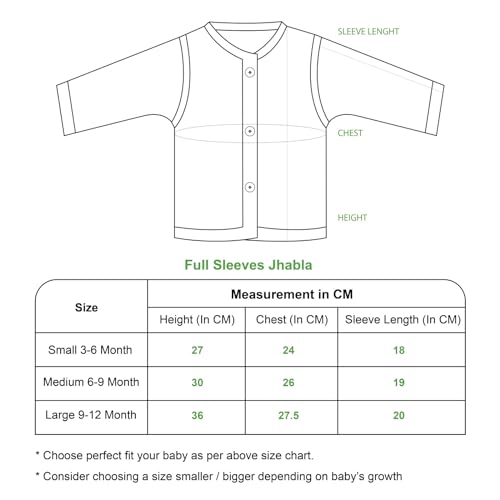 Image of Organic Cotton Muslin Full-Sleeve Jhabla Set for Newborn Boys & Girls Comfortable Baby Clothes - Pack of 4