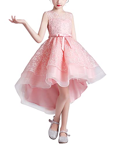 KANDEMY Mädchen Cocktailkleid Festliches Kleid Kurze Prinzessin Kleider Kinder Ballkleid Teenager Festkleider für Party Geburtstag Silvester Weihnachten Ärmellos Cover