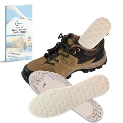 Heated Warm Wool Insoles with Latex Foam