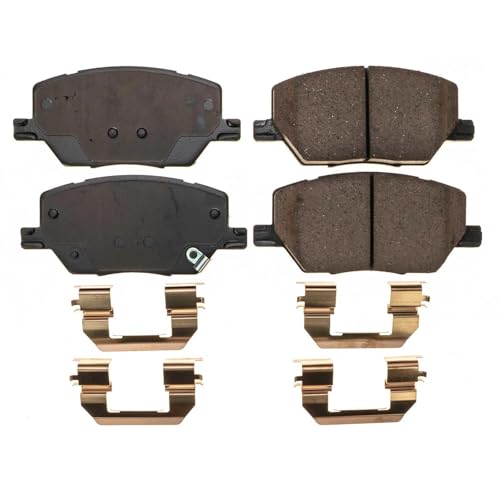 Image of PowerStop Front Brake Pads for Fiat 500X 2021-23 |Jeep Compass 2021-24 |Renegade 2021-23 - Z17 Ceramic Brake Pads with Installation Hardware, 17-1811N