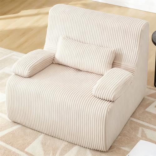 DUNELLA 37.8'' W Boneless Couch Single Chair Oversized Cozy Accent...