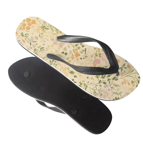 Women Tribal Flip Flop Sandal, Rose Soft Flip-Flop Slides Comfort Corgi Dog Pattern Fit Comfortable Ladies Slip4