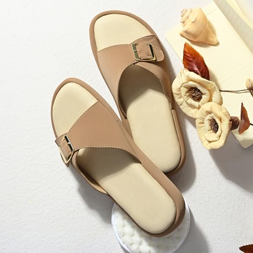 Image of Centrino Women's Sandals | Elegant Stylish Slip-On Chappals for Ladies |Lightweight & Breathable Slippers /Flip-Flops| Durable Outdoor Synthetic Casual Wear,Party and Formal Occasions(9322)