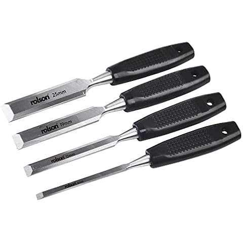 Rolson 56159 - Juego de 4 Cinceles para Madera Cover