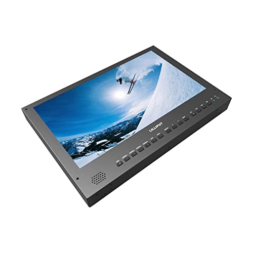 Image of LILLIPUT BM150-4KS 15.6 inch 6U Carry-on /Rackable V Mount 3840x2160 4x4K HDMI 3G-SDI in&Out Broadcast LED Director Monitor with HDR, 3D-LUT, Color Space & Peaking Functions (with V Mount)