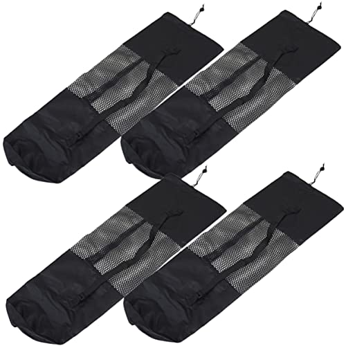 TOYANDONA 4pcs Yoga Mat Storage Bags Mesh Pouches for Exercise
