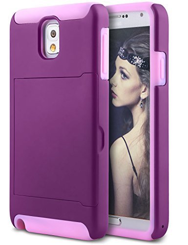 iPhone X Case, iPhone 10 Case, Ansiwee Wallet Phone Case Leather Slim Back Case Cover, iPhone X Wallet Slim Leather Back Case with Credit Card Holder for Apple iPhone X (.Red)