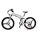 Produktbild PHASFBJ 26 Zoll Klappbares E-Bike, Elektrofahrrad Mountainbike Elektrisches Faltbares Fahrrad mit 350W Kettenschaltung Shimano 21 Gang 48V 10A Lithium Batterie,Weiß