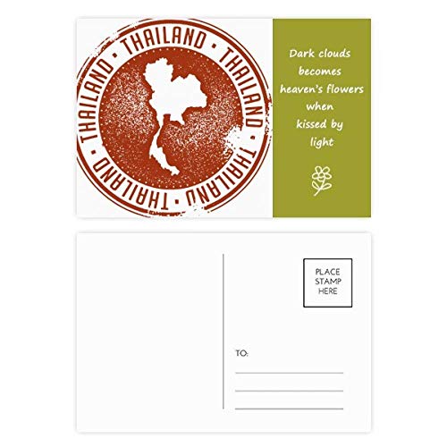 Carte poésie Je aime la Thaïlande pour vos mots de remerciement