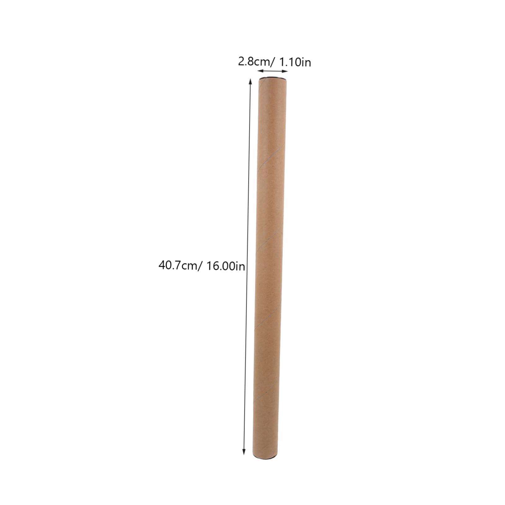 KICHOUSE Portable 10-pack Kraft Tube Mailing Tubes 1.5''x12'' for Artwork and File Storage