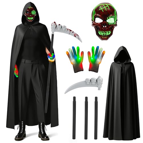 MOMOSTAR Deguisement Halloween Faucheuse, Halloween...