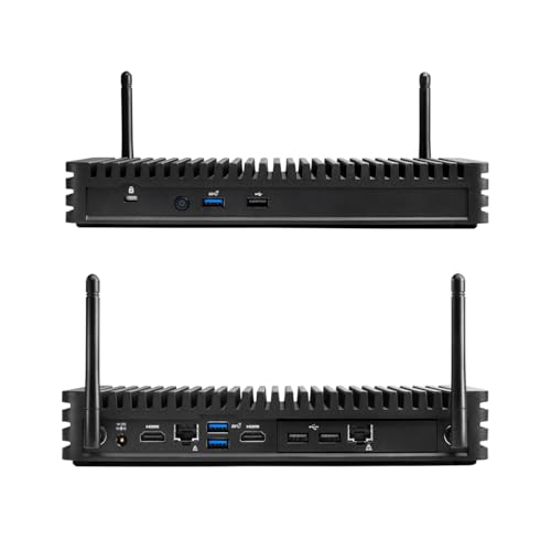 Intel BKCMCR1ABB NUC - Mini PC industrial sin ventilador con chasis dual LAN Element (Intel Core i7-8665U, 8 GB de RAM + 1 TB SSD)