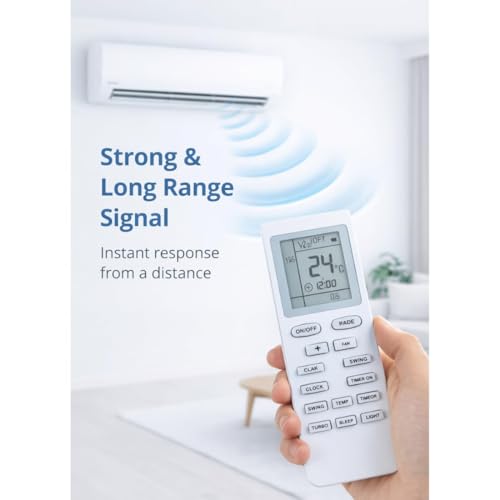Image of 7-SAT Compatible with Voltas Ac Remote Control, Replacement Remote for Voltas Ac Remote Original (Come with 2 AAA Batteries)